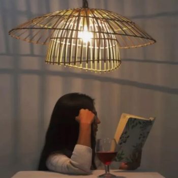 Bamboo Rattan Hanging Lamp