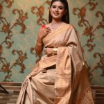 Tussar Silk Saree Rose Gold