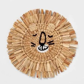 Water Hyacinth Lion Wall Hanging